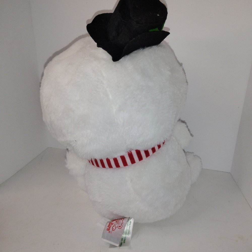2022 Cuddle Barn Caroling Cuties Plush Snowman 10" Tall Animated Stuffed Animal - Picture 7 of 9